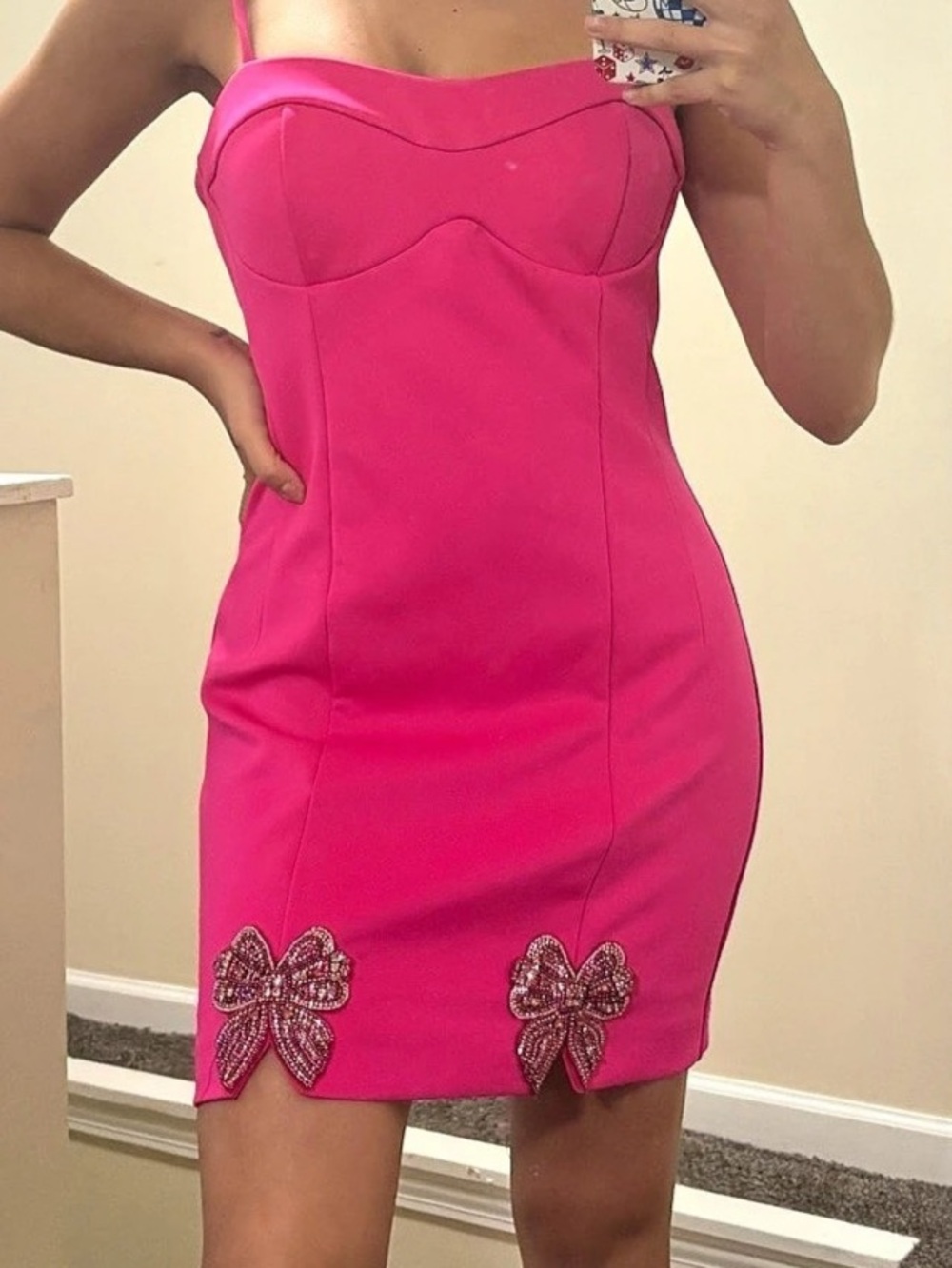 GUESS Pink Mini Dress Size Small